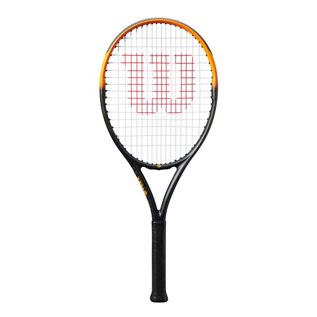 ウィルソン(Wilson) 2025 BURN SPIN JR 26 バーンスピン ジュニア26 (239g) 海外正規品 硬式テニスジュニアラケット WR171510U ブラック×オレンジ(25y7m)[NC]