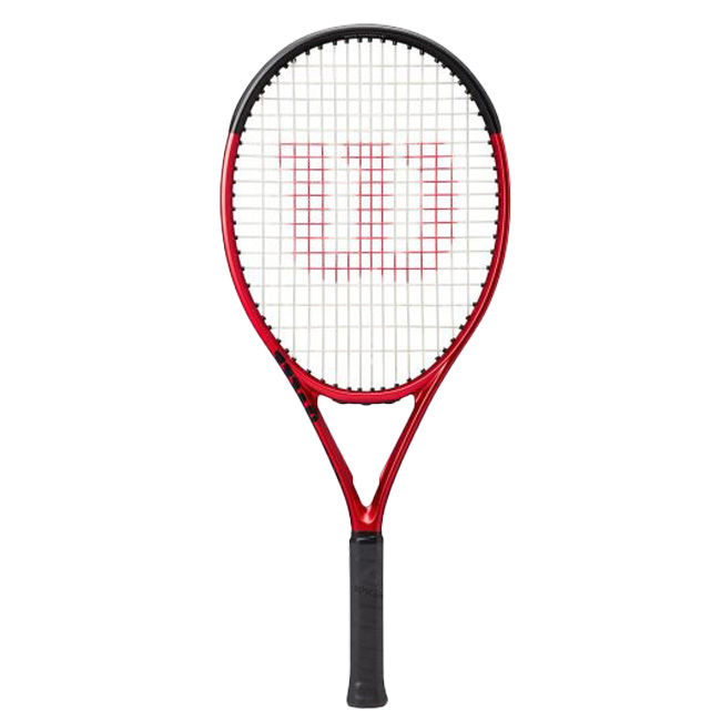 売切り終了！在庫処分特価】ウィルソン(Wilson) 2022 CLASH 25 クラッシュ25 V2.0 (240g) 海外正規品 硬式 ジュニアラケット (ii-2tk) WR074710S-レッド×ブラック(22y3m)[NC]