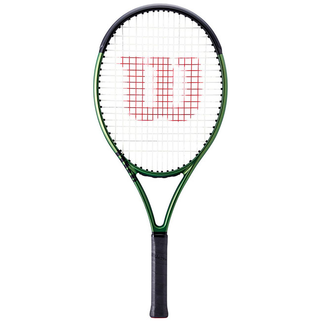 ウィルソン契約プロ使用率NO1のブレードの本格ジュニアラケット】ウィルソン(Wilson) BLADE25 ブレード25 V8.0 (245g) 海外正規品 硬式ジュニアテニスラケット WR079310-メタリックグリーン(21y11m)[NC]