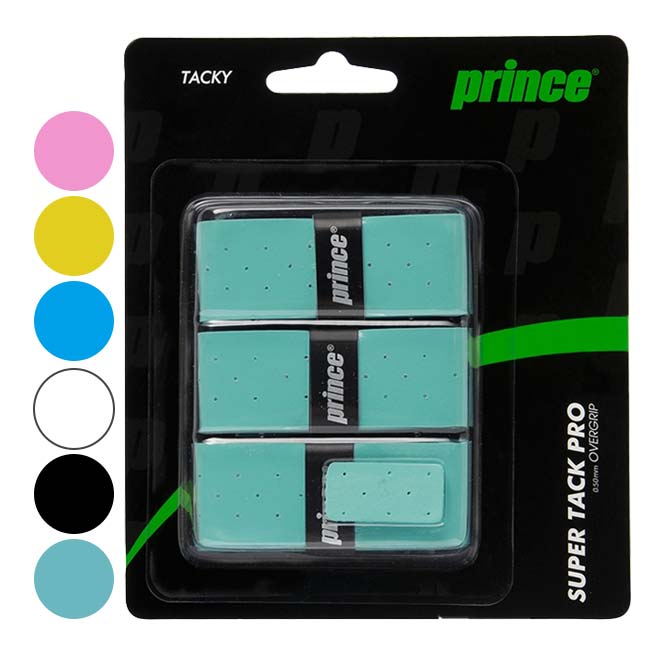 在庫処分特価】【ウェットタイプ】プリンス(Prince) SUPER TACK PRO スーパータックプロ 3本入 オーバーグリップテープ OG113(26y1m)