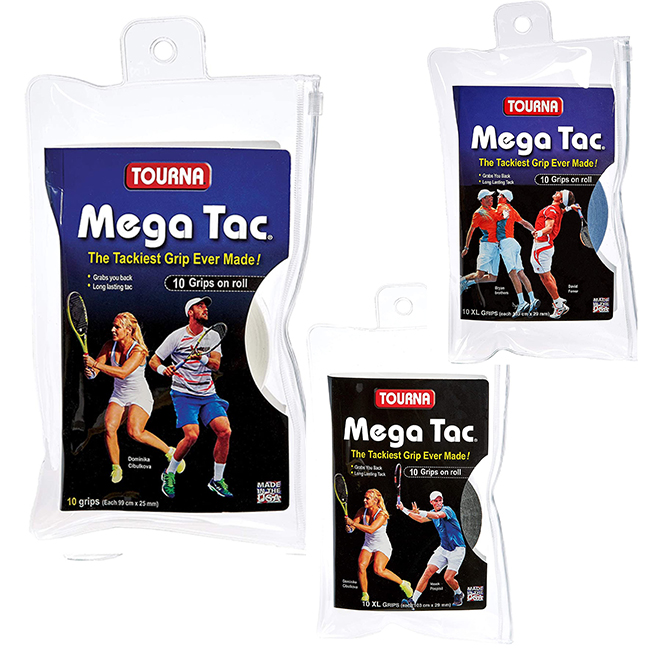 ウェット感が超メガ！ トーナ(Tourna) メガタック グリップ(ウェットタイプ)103cm×29mm 10本入り