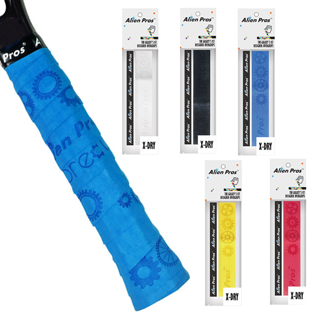 [ドライ1本入]Alien Pros(エイリアン プロス) デザイナー テニス グリップテープ ドライ タイプ X-DRY XDE-TE-1(19y11m)