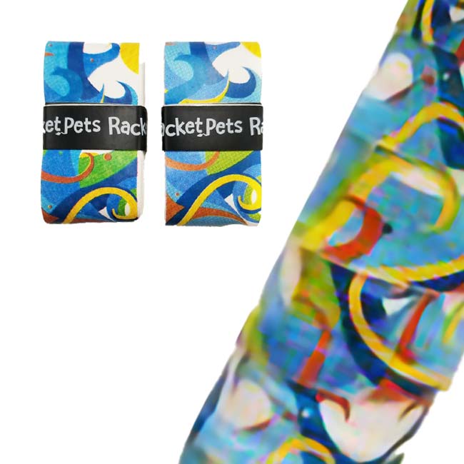 Racket Pets(ラケットペット) シーライフ オーバーグリップテープ 2本入 ドライタイプ (23y11m)