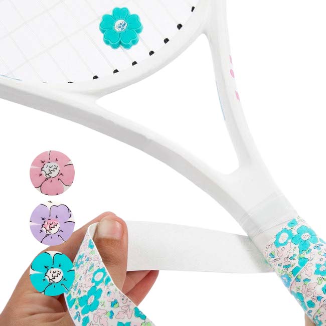 Strawberries and Cream テニス用オーバーグリップテープ ＋振動止めセット アンネリーゼコレクション フラワー TO-ANN-2G1D(26y8m)