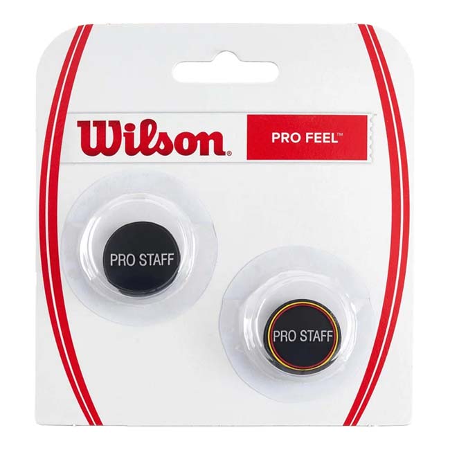 【ロジャーフェデラー】ウィルソン(Wilson) PRO FEEL プロフィール PRO STAFF プロスタッフ ダンプナー 振動止め 2個セット WR8407101001 クラシック ブラック(25y12m)