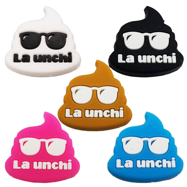 在庫処分特価】「ラケットにつけて運を味方に！？」La Unchi(ラウンチ) かわいい うんちダンプ ラッキーチャーム ダイカット振動止め 1個 LUD001(21y12m)