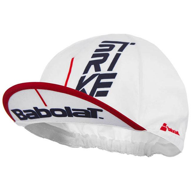 在庫処分特価】バボラ(Babolat) ユニセックス FKL ストライク キャップ サイクルキャップ 5UA1223-1000ホワイト×レッド(19y9mランニング)