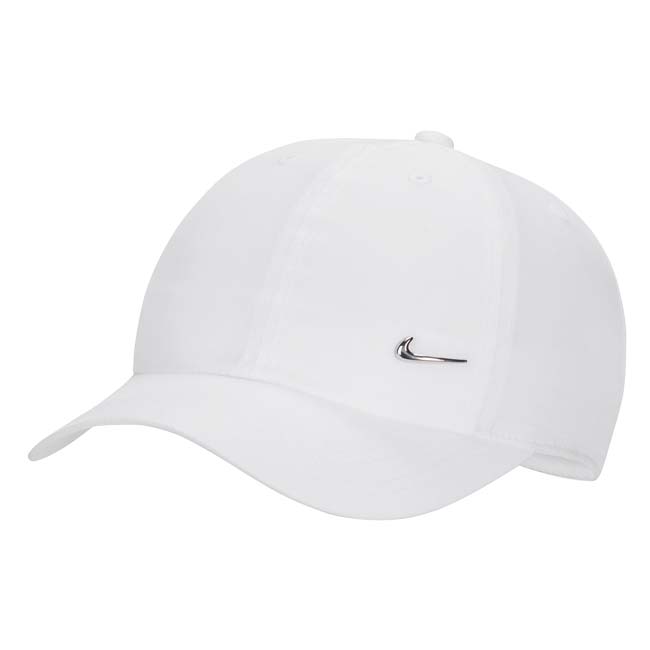 ナイキ(NIKE) ジュニア Dri-FIT Club アンストラクチャード メタル スウッシュ キャップ FB5064-100 ホワイト(26y9m)