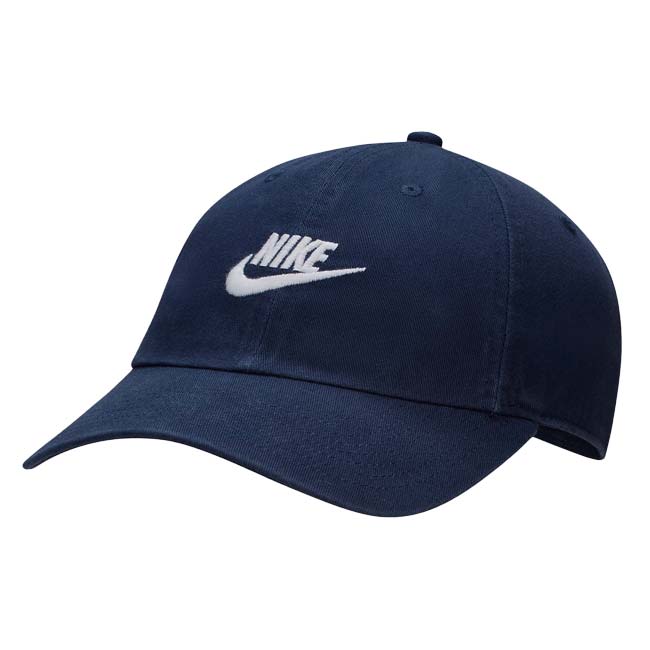 ナイキ(NIKE) 2026 SP ユニセックス CLUB クラブ アンストラクチャード フューチュラ ウォッシュ キャップ FB5368-451 オブシディアン×ホワイト(26y2m)