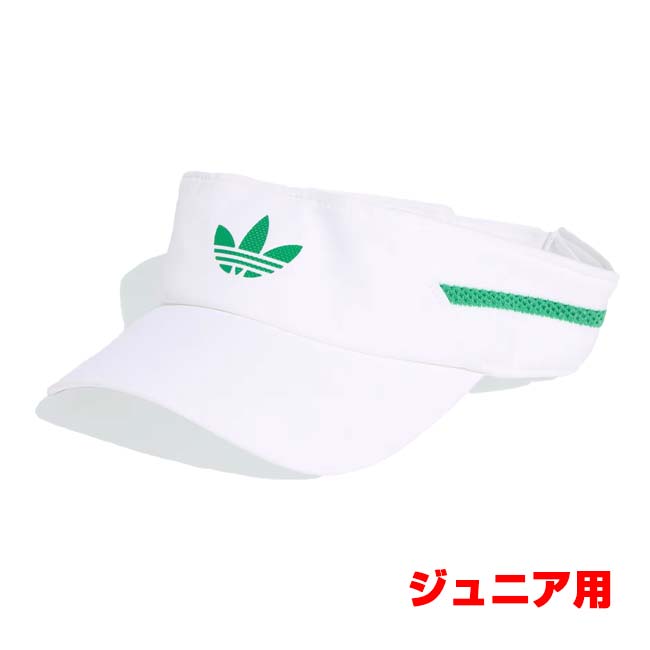 【Wimbledon2025】adidas Originals(アディダスオリジナルス) 2025 ジュニア LONDON Climacool クライマクール サンバイザー 日よけ JX8838 ホワイト(25y7m)