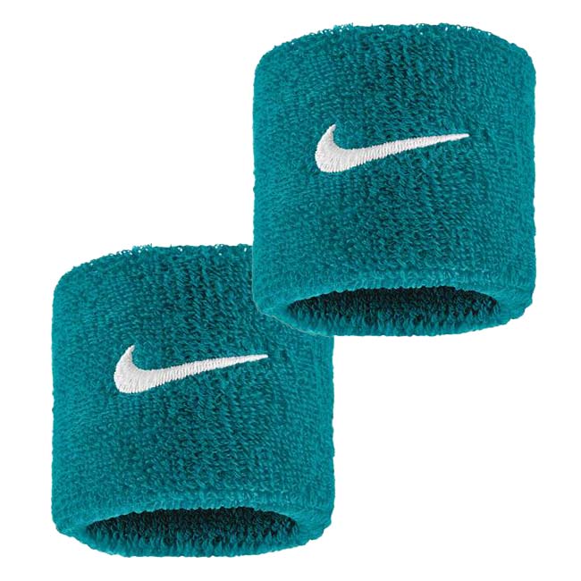 【2個組】ナイキ(NIKE) ユニセックス Swoosh スウッシュ クラシック リストバンド 2P BN3000-327 ブライトスプルース×WH(26y10m)