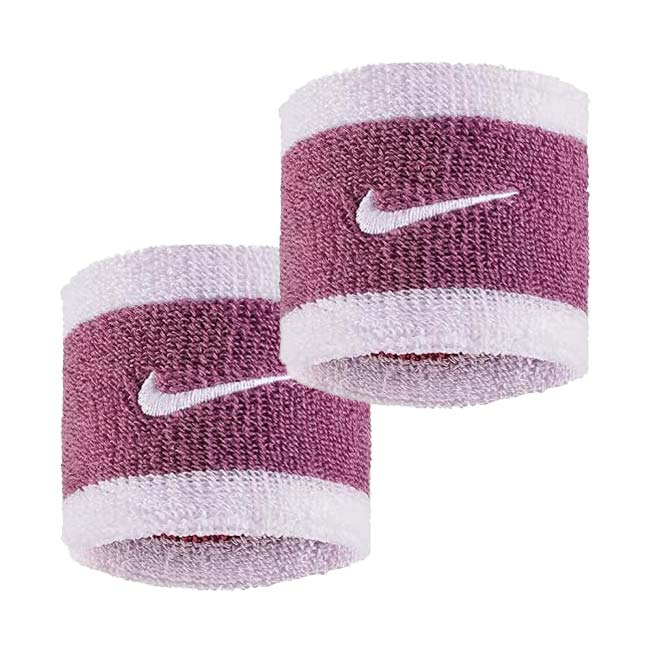 【2個組】ナイキ(NIKE) ユニセックス Swoosh スウッシュ クラシック リストバンド 2P BN3000-647 ピンクS×Bライラック(26y7m)