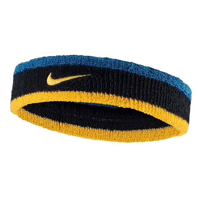 ナイキ(NIKE) ユニセックス Swoosh スウッシュ クラシック ヘッドバンド BN1000-047 BK×グリーンA×Uゴールド(26y7m)