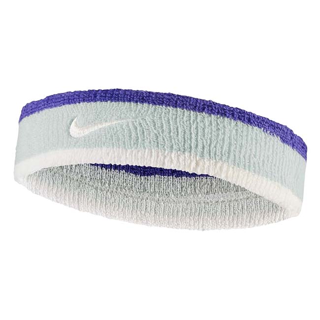 ナイキ(NIKE) ユニセックス Swoosh スウッシュ クラシック ヘッドバンド BN1000-043 Lシルバー×Dコンコルド×S(26y7m)