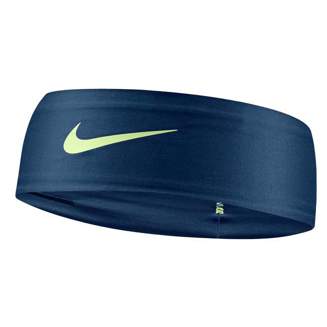 ナイキ(NIKE) ジュニア Dri-FIT フューリー ユース クラシック ヘッドバンド BN3055-428　Mネイビー×Lライム(26y5m)