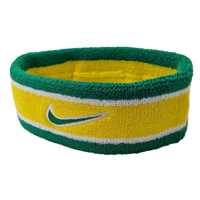ナイキ(NIKE) ユニセックス Swoosh スウッシュ クラシック ヘッドバンド BN1101-712 Sイエロー×グリーン(26y4m)