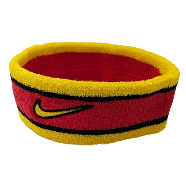 ナイキ(NIKE) ユニセックス Swoosh スウッシュ クラシック ヘッドバンド BN1101-670 Uレッド×イエロー(26y4m)