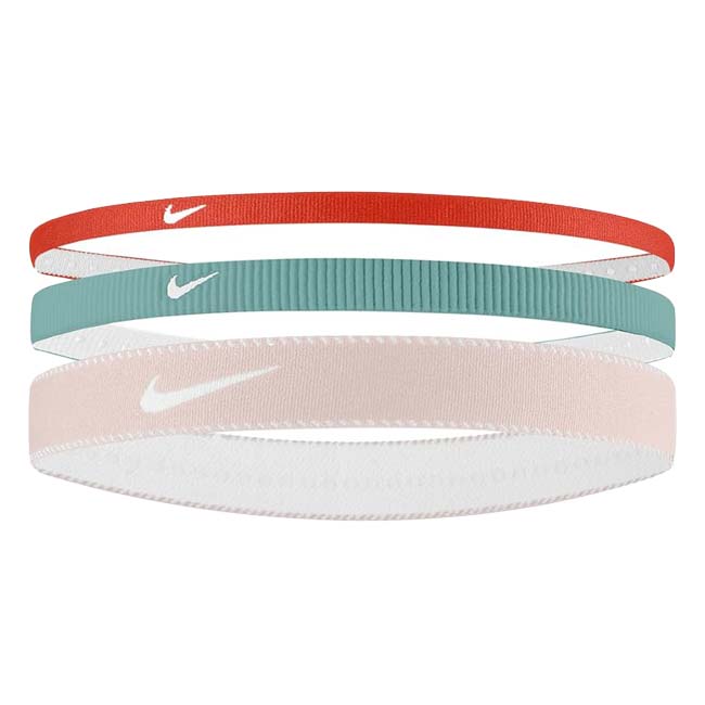 【3本組】ナイキ(NIKE) ユニセックス FLEX フレックス クラシック ミックスワイズヘッドバンド 3P BN2000-652 ピカンテレッド×キャノン(26y1m)