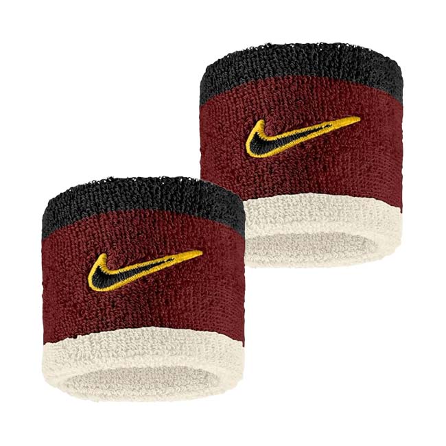 【2個組】ナイキ(NIKE) ユニセックス Swoosh スウッシュ クラシック リストバンド BN3000-626 チームクリムゾン×セイル(26y1m)