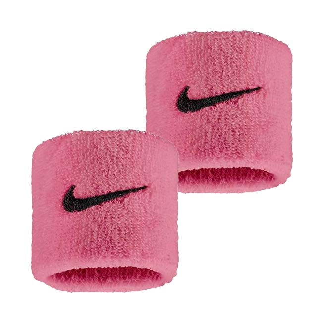 【2個組】ナイキ(NIKE) ユニセックス Swoosh スウッシュ クラシック リストバンド BN3000-618 ピオニー×ブラック(26y1m)