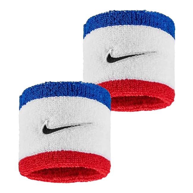 【2個組】ナイキ(NIKE) ユニセックス Swoosh スウッシュ クラシック リストバンド BN3000-467 ゲームロイヤル×Uレッド(25y7m)