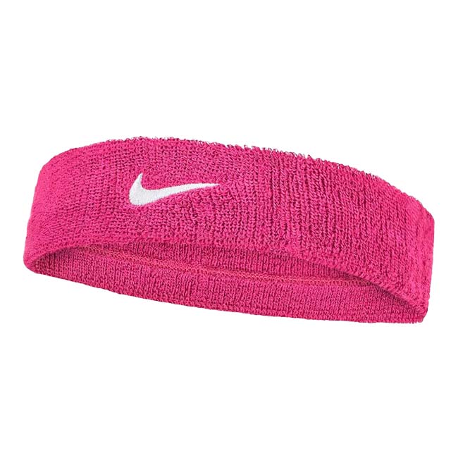 ナイキ(NIKE) ユニセックス SWOOSH スウッシュ ヘッドバンド BN1000-639 ビビッドピンク×ホワイト(25y7m)