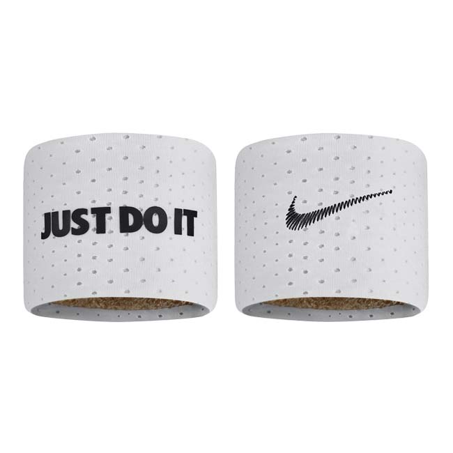 ナイキ(NIKE) ユニセックス DRI-FIT テリー リストバンド 2個1セット N1003468101OS／BN2081-101 ホワイト×ブラック(23y2m)
