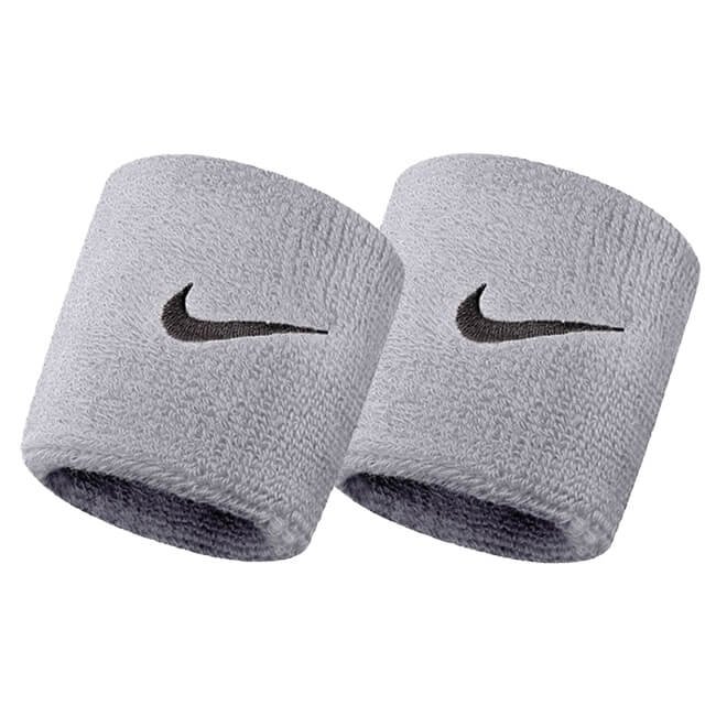売切り終了！在庫処分特価】ナイキ(NIKE) ユニセックス スウッシュ リストバンド 2個1セット NNN04051OS／BN0007／BN2095-051 グレーヘザー×ブラック(20y10m)