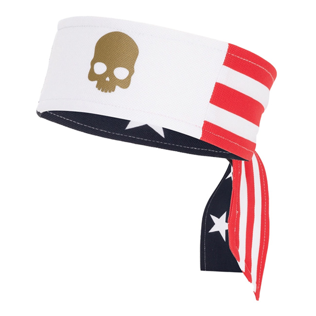 在庫処分特価】「USA Capsule」HYDROGEN(ハイドロゲン) 2022 ユニセックス USA ヘッドバンド T03024-A31 Bネイビー×レッド×WH(22y8m)