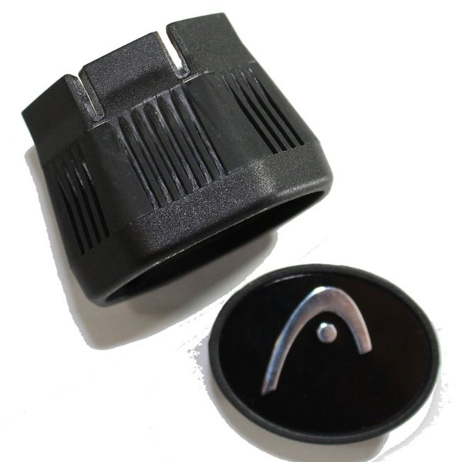 [ヘッドテニスセンサー用]ヘッド(HEAD) グリップエンドキャップ (TK219HR) 285907-ブラック(20y9m)