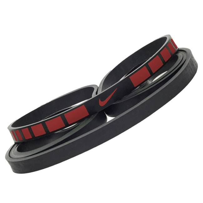 在庫処分特価】ナイキ(NIKE) ユニセックス トレーニング ミディアム レジスタンスバンド AT5010／AT7018-080 ブラック×Lクリムゾン(22y4m)