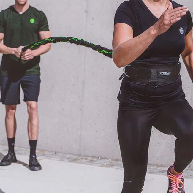 トップスピン(TOPSPIN) ／ツールズ(TOOLZ) マルチ レジスタンス トレーナー プロ 3点セット LS3662-ブラック×グリーン(23y3m)