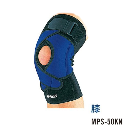売切り終了！【膝サポーター】ヨネックス マッスルパワー サポーター MPS-50KN ブラック×ブルー(188)(YONEX MUSCLEPOWER SUPPORTER)(16y6m)