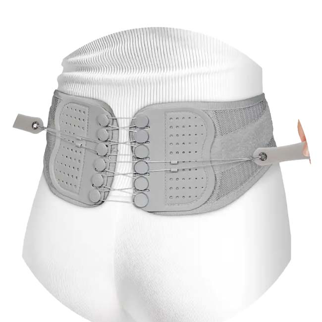 しっかり骨盤をサポート】ハック(HAC) スーパースリム骨盤サポーター 男女専用 メッシュ構造 強力フィット コンパクト設計 HAC5306／5307／5308 グレー(26y4m)