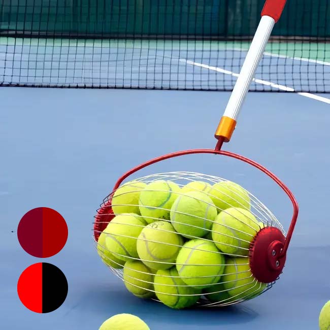 「かがまずラクラク♪ボール集め」 ボールピッカー フットボール型ローラー幅32cm 集球器 テニスボール ゴルフボール 回収機 TMBP-01(24y4m)