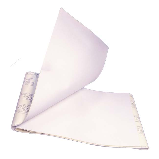 鐘屋産業(カネヤ／KANEYA) テニスネット 白帯部分補修テープ シールタイプ 14×100cm K-1878ホワイト(24y11m)