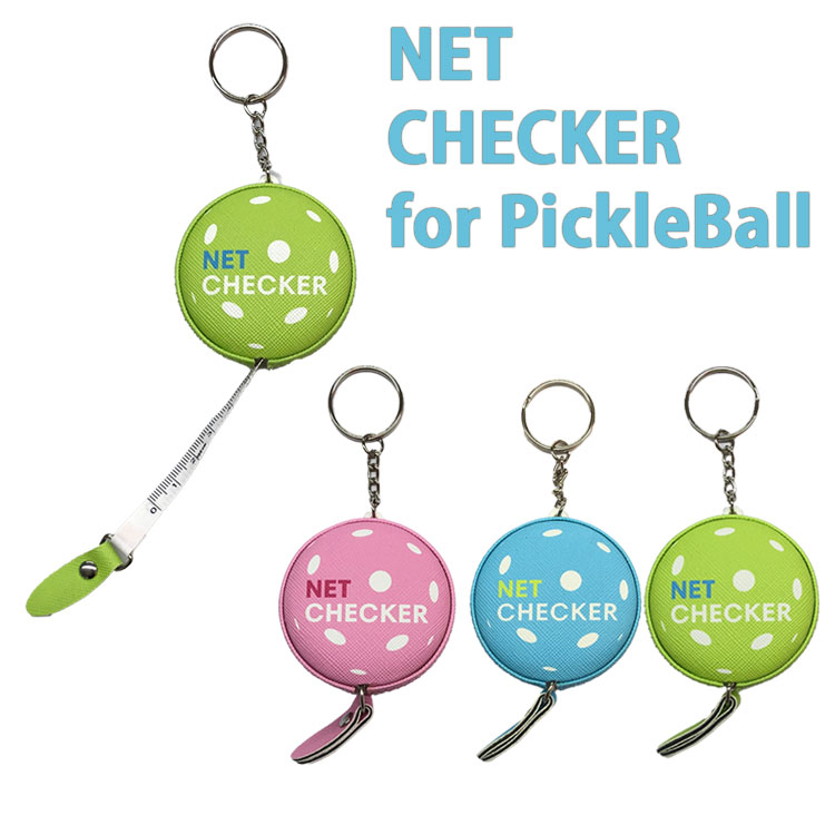 【9,000円以上で8％OFFクーポン】「 ピックルボール 用」「ネットの高さを測れる！」 SCORING RIGHT(スコアリングライト) ネットチェッカー ピックルボール ネット メジャー 巻き尺 キーホルダー NC_P(24y4m)