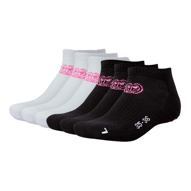 「6足組(2色)」BIDI BADU(ビディバドゥ) ユニセックス リアーナ(Leana) ノーショーテック スニーカーソックス A323049213-WHBK ホワイト×ブラック(23y12m)