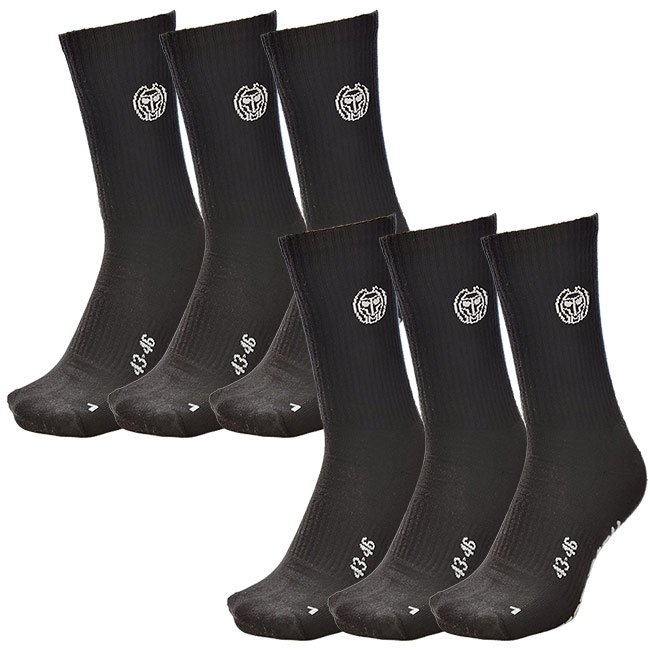 BIDI BADU(ビディバドゥ) 2022SS ユニセックス ドン・カルリト XXL クルー ムーブソックス 同色6足組 S1490017-BK ブラック(22y5m)