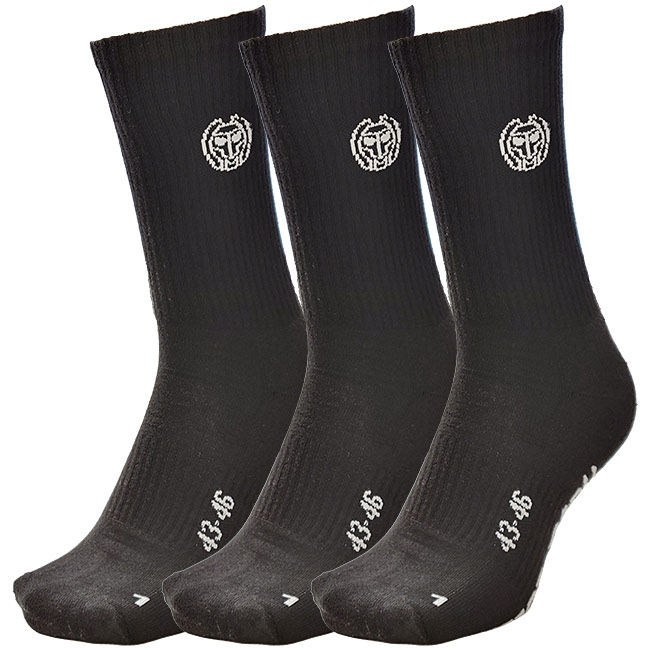 BIDI BADU(ビディバドゥ) ユニセックス DON CARLITO クルー ムーブソックス 3足組 S1490009-BK ブラック(22y4m)