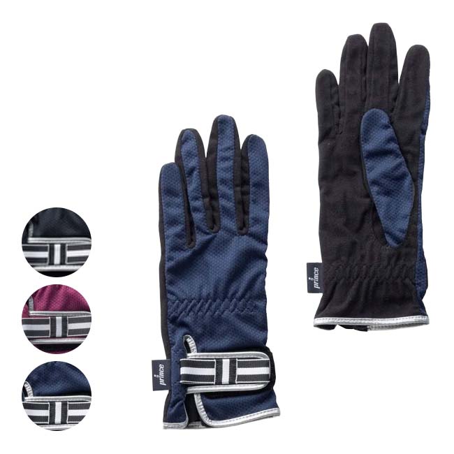 売切り終了！プリンス(Prince) 2024 レディース リボングローブ 両手セット 手のひら穴無し仕様 全天候型 PG991(24y5m)