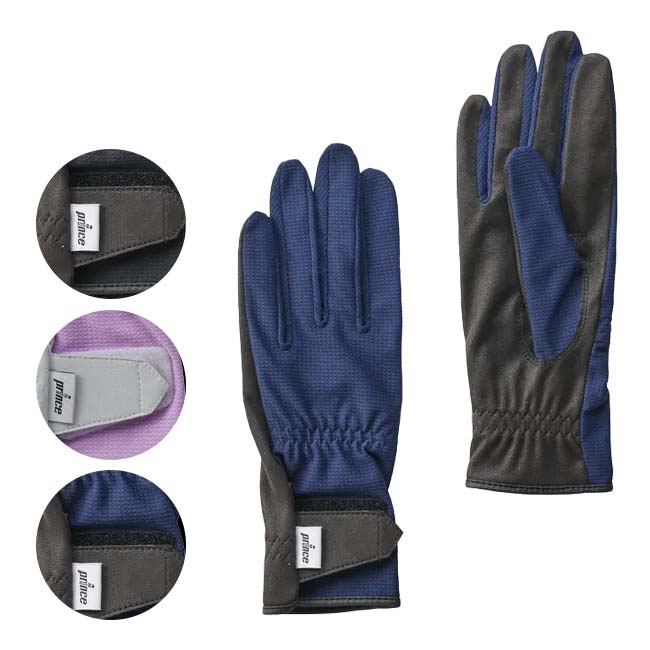 「両手セット」「手のひら穴無し仕様」プリンス(Prince) 2023 FW レディース サラカラ ロンググローブ PG986(23y10m)