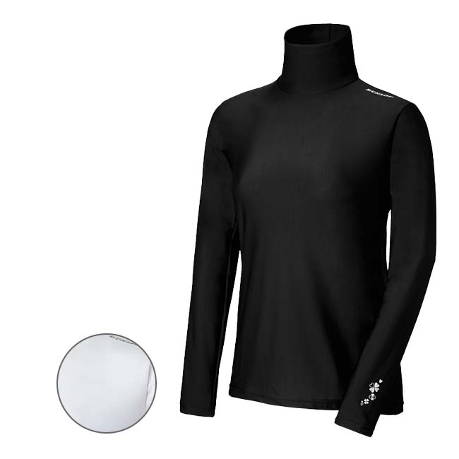 在庫処分特価】ダンロップ(DUNLOP) 2023 レディース UVカット アンダーウェア 長袖ハイネック TAC8301W(23y4m)