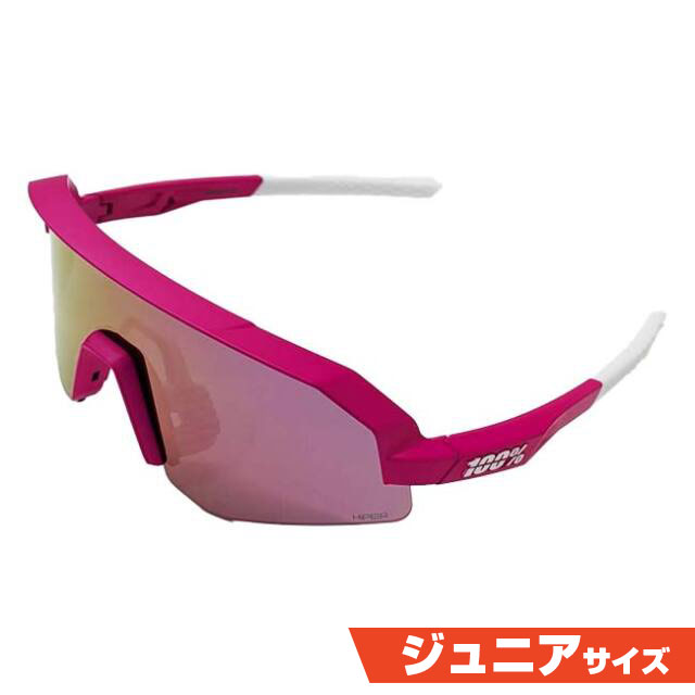 【10％OFFマジッククーポン対象】100%(ワンハンドレッド) ジュニア用スポーツサングラス スレンデール ユース HiPERミラーレンズ  60066-00001 サテンピタヤ(25y6m)