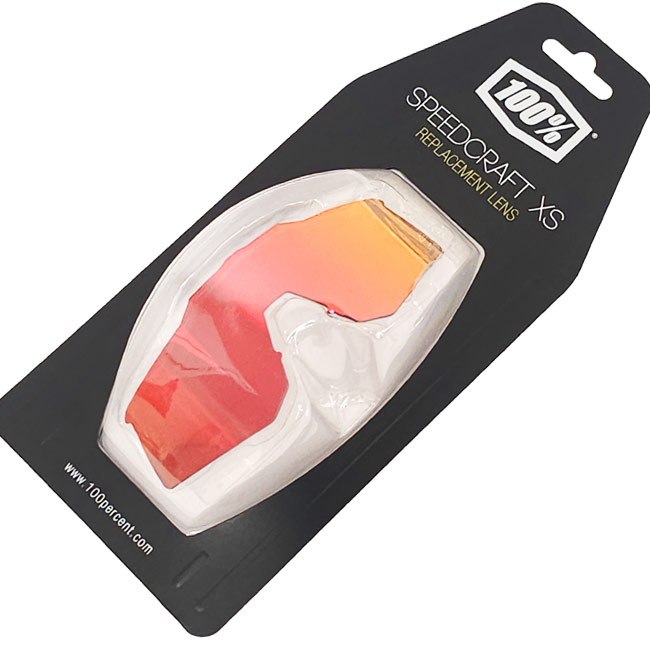 ＼20％OFFクーポン対象／【10％OFFマジッククーポン対象】「交換用レンズ」100%(ワンハンドレッド) スピードクラフトXS用 リプレイスメントレンズ ※本体は別売※ 69039-00001ハイパーレッドMLミラー(24y12m)