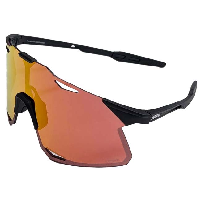 ＼20％OFFクーポン対象／【10％OFFマジッククーポン対象】100%(ワンハンドレッド) スポーツサングラス HYPERCRAFT ハイパークラフト HiPER レッド MLミラーレンズ クリアレンズ付 60000-00006マットブラック(24y12m)