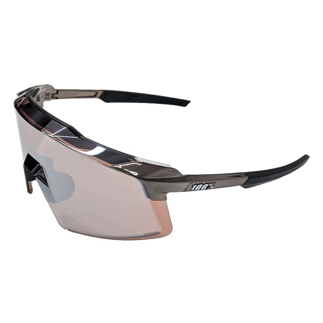 【20%OFFクーポン対象】【10％OFFマジッククーポン対象】100%(ワンハンドレッド) スポーツサングラス AEROCRAFT エアロクラフト ハイパーミラーレンズ  60032-00015グロスブラッククローム(24y9m)