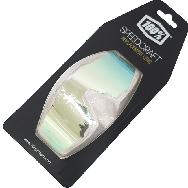 【20%OFFクーポン対象】【10％OFFマジッククーポン対象】100%(ワンハンドレッド) 交換用レンズ SPEEDCRAFT スピードクラフト用 マルチレイヤーミラーレンズ ※本体は別売※ 69032-00013-Blue Topaz(23y6m)