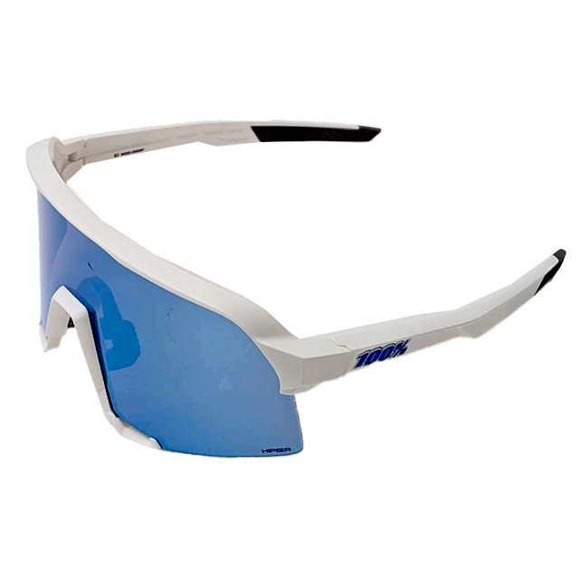 【20%OFFクーポン対象】【10％OFFマジッククーポン対象】100%(ワンハンドレッド) スポーツサングラス S3 エススリー マルチレイヤーミラー レンズ クリアレンズ付 60005-00006P M.White×HiPER Blue (23y6m)