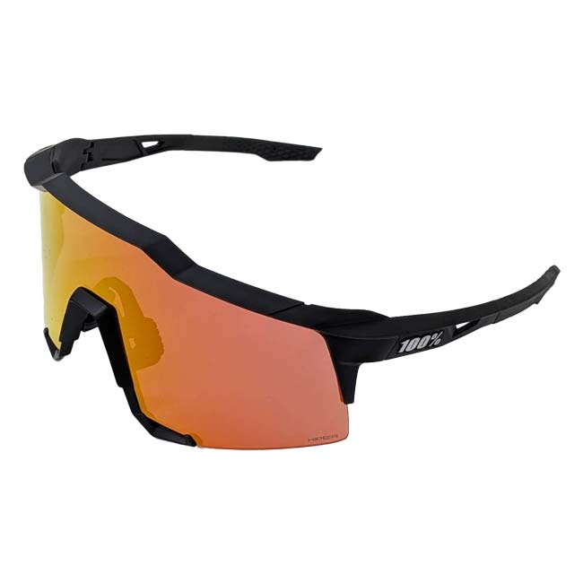 【20%OFFクーポン対象】【10％OFFマジッククーポン対象】100%(ワンハンドレッド) スポーツサングラス SPEEDCRAFT マルチレイヤーミラー レンズ クリアレンズ付 60007-00008P S.T.Black×H.Red(22y7m)